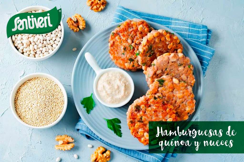 Lee más sobre el artículo Hamburguesas de quínoa y nueces