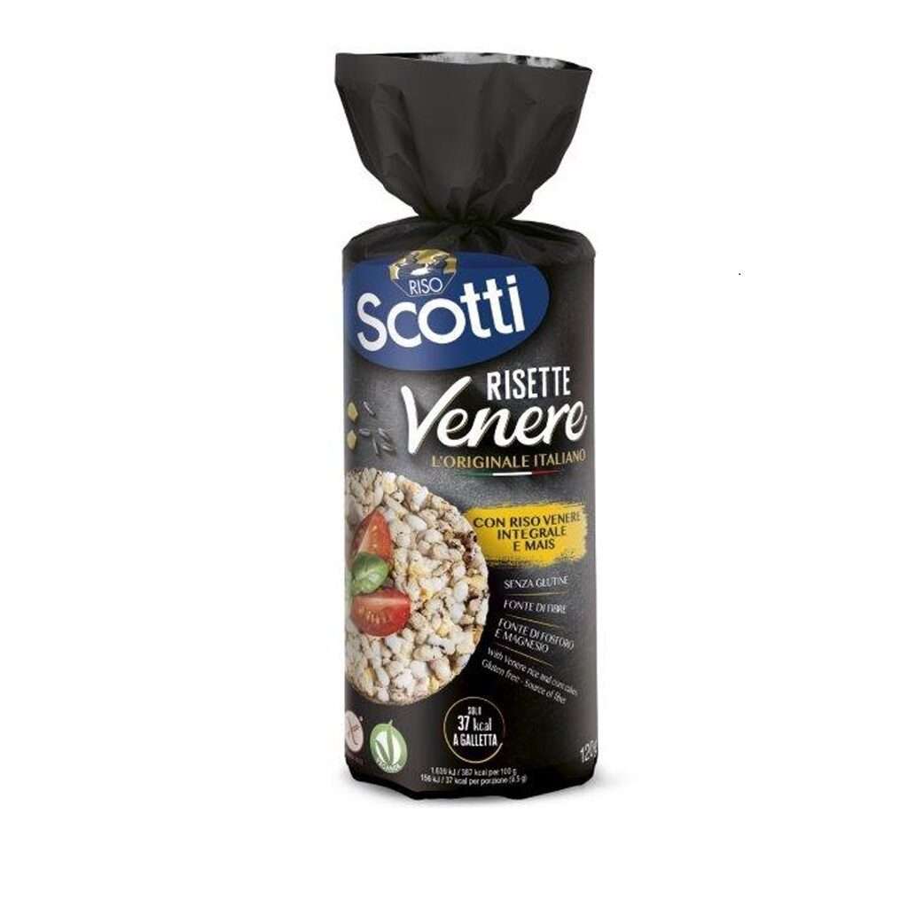 TORTITAS DE ARROZ VENERE INTEGRAL-RISO SCOTTI