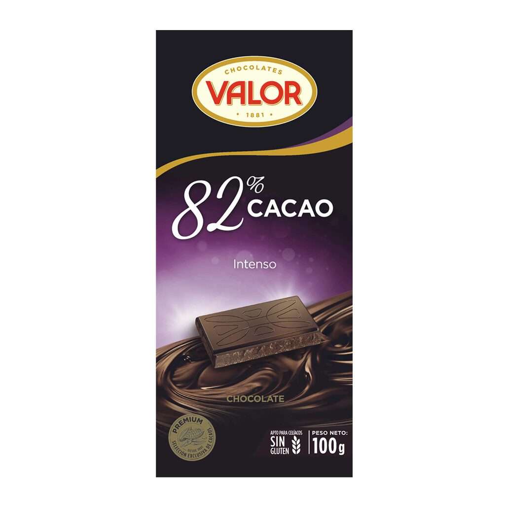 CHOCOLATE DARK PREMIUM 82% DE CACAO- VALOR