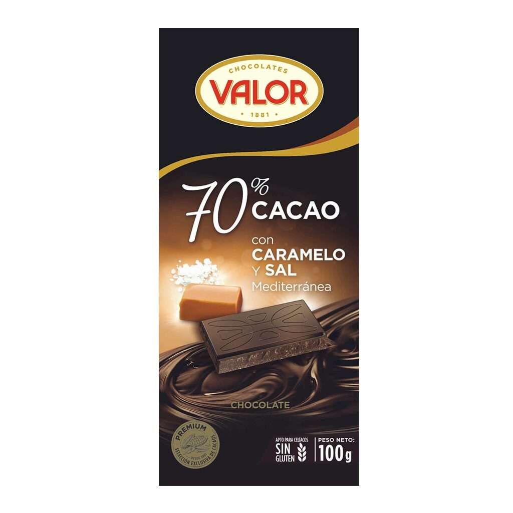 CHOCOLATE DARK CARAMELO 70%- VALOR