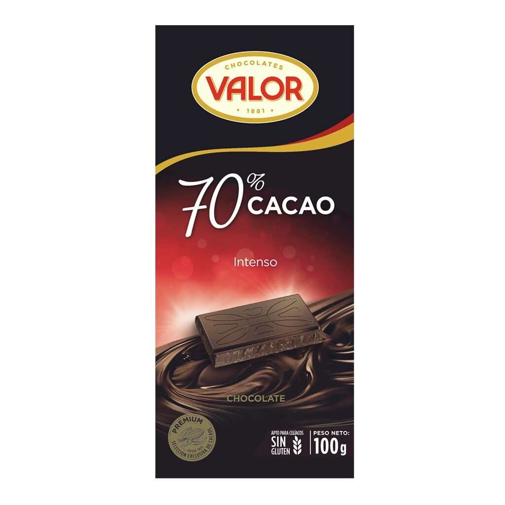 CHOCOLATE DARK PREMIUM 70% CACAO- VALOR