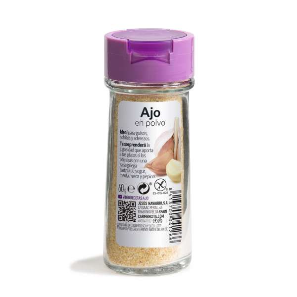AJO PICADO 60G TARRO CRISTAL-CARMENCITA