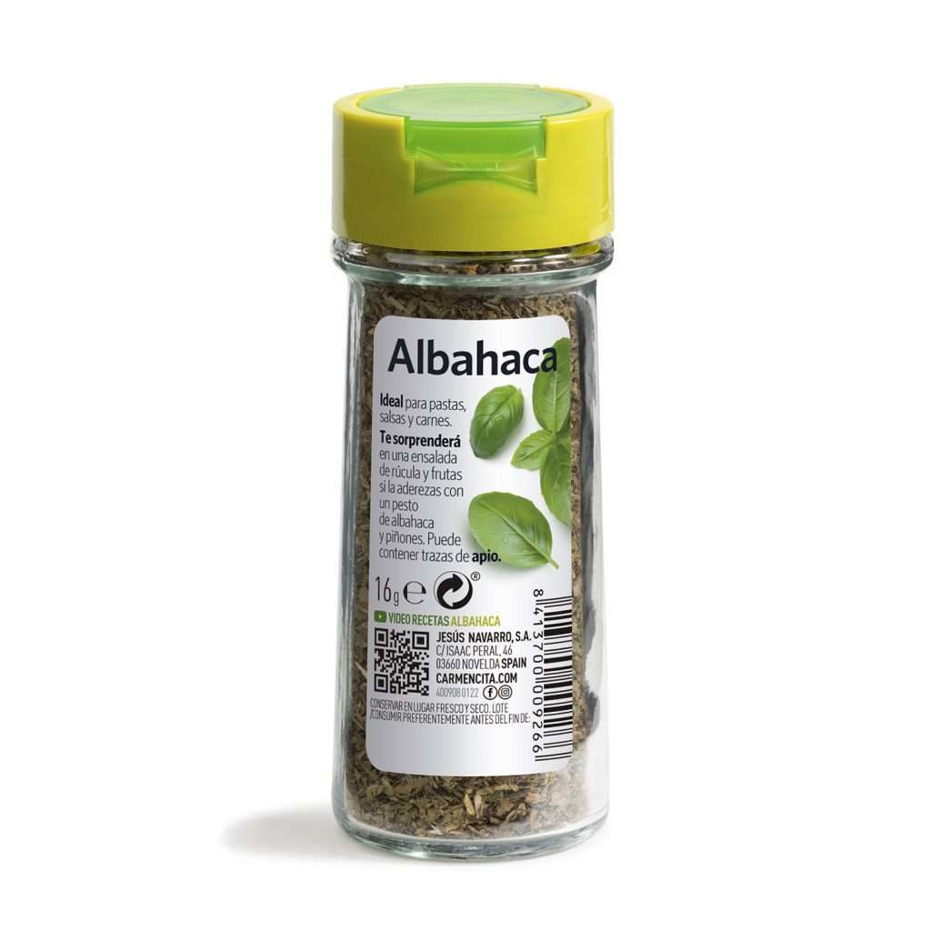 ALBAHACA 16G TARRO CRISTAL-CARMENCITA