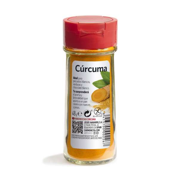 CÚRCUMA MOLIDA 48G TARRO CRISTAL-CARMENCITA
