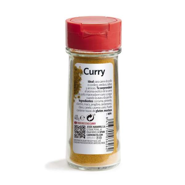 CURRY 40G TARRO CRISTAL-CARMENCITA