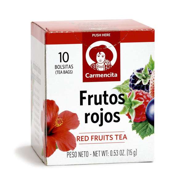 FRUTOS ROJOS 15G ESTUCHE 10 BOLSITAS- CARMENCITA