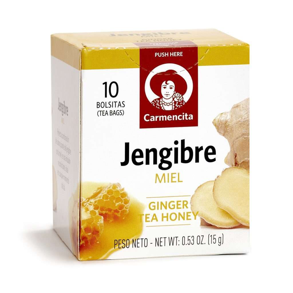 JENGIBRE CON MIEL 15G ESTUCHE 10 BOLSITAS- CARMENCITA