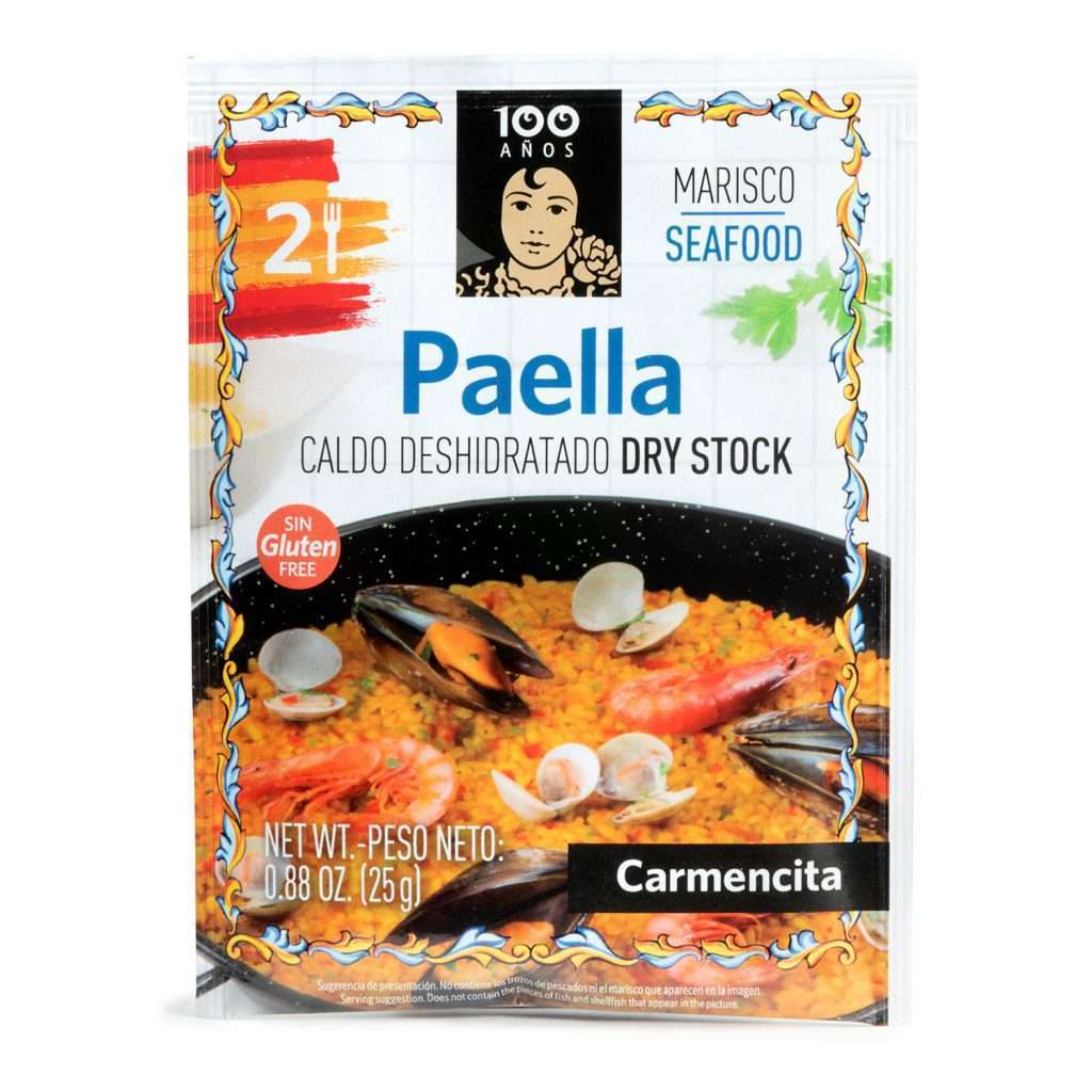 CALDO DESHIDRATADO PAELLA MARISCO 25G SOBRE – 2 RACIONES-CARMENCITA