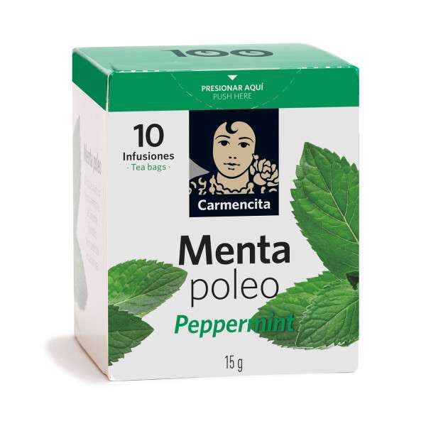 POLEO MENTA 15G ESTUCHE 10 BOLSITAS- CARMENCITA