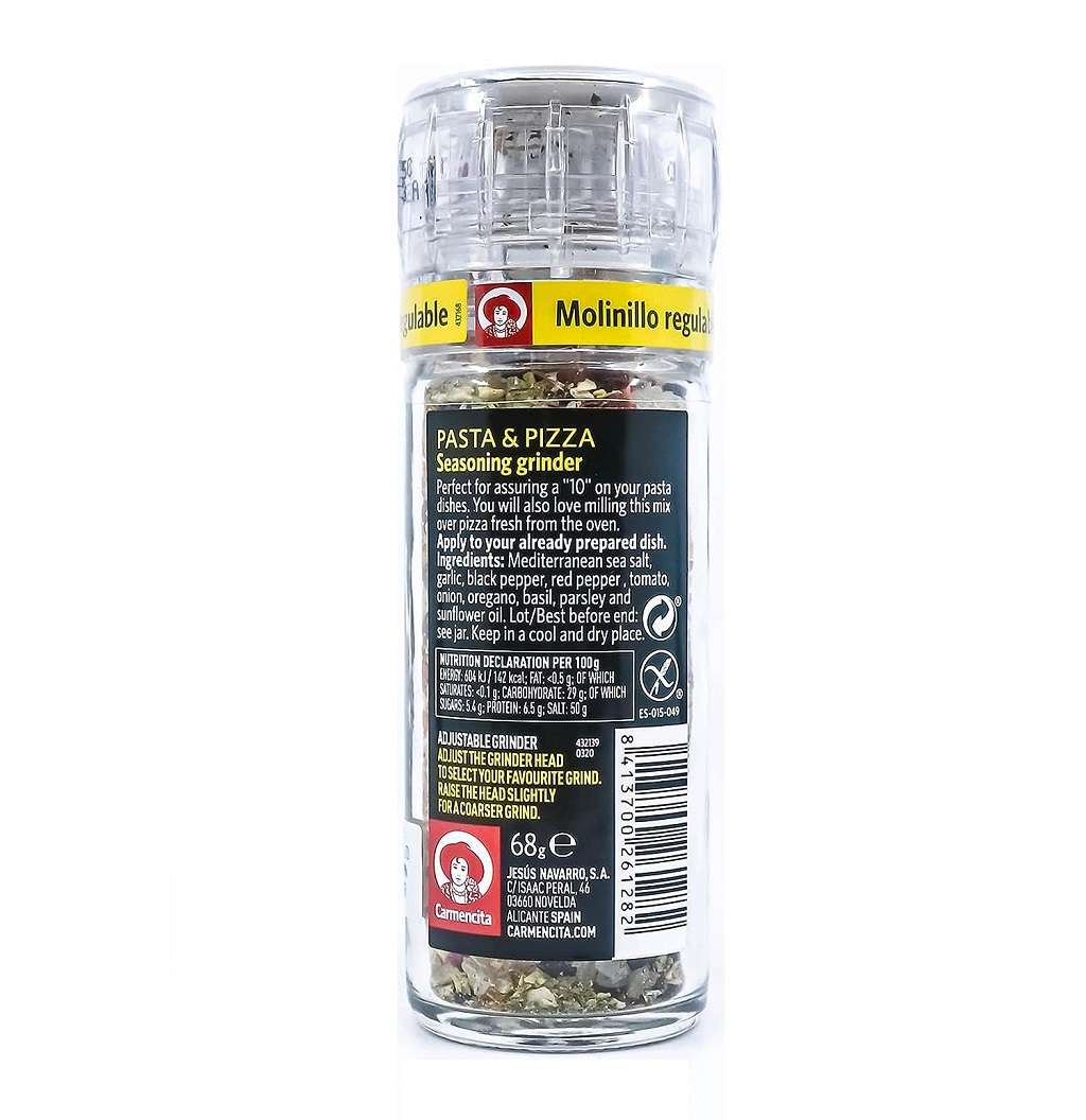 SAZONADOR PASTA & PIZZA 68G -CARMENCITA