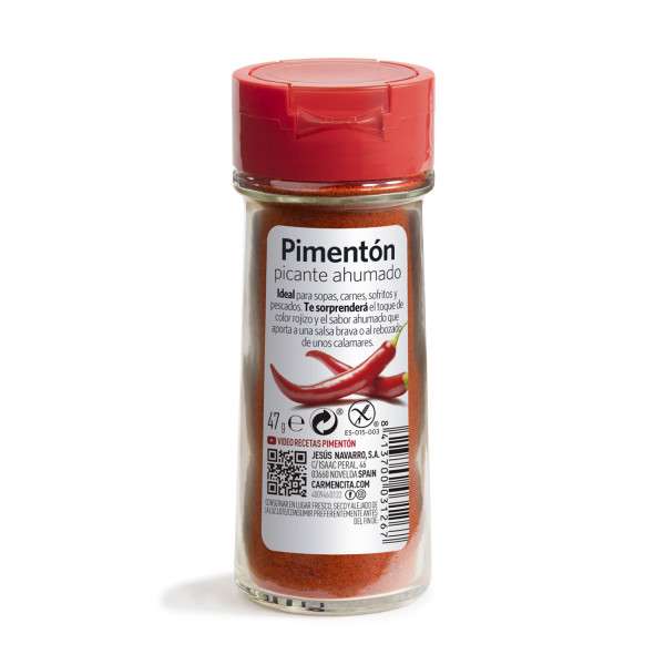 PIMENTÓN PICANTE 47G TARRO CRISTAL-CARMENCITA