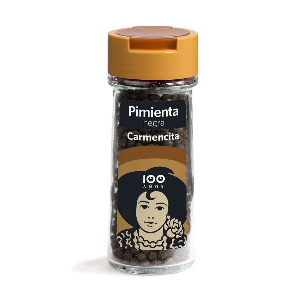 PIMIENTA NEGRA GRANO 47G TARRO CRISTAL-CARMENCITA