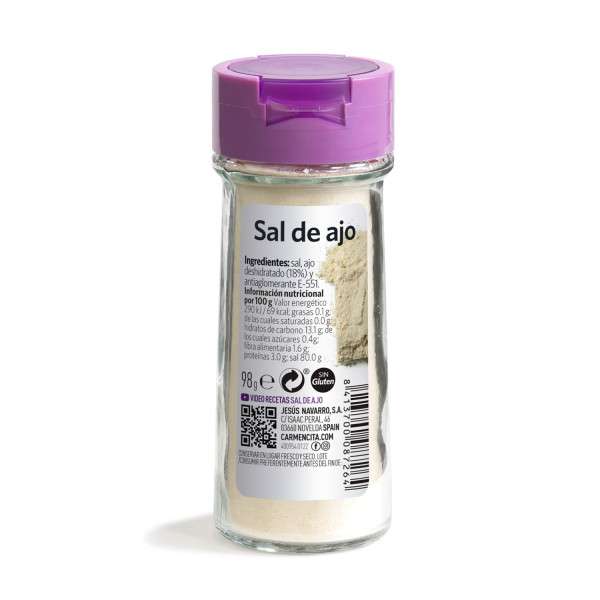 SAL DE AJO 98G TARRO CRISTAL- CARMENCITA