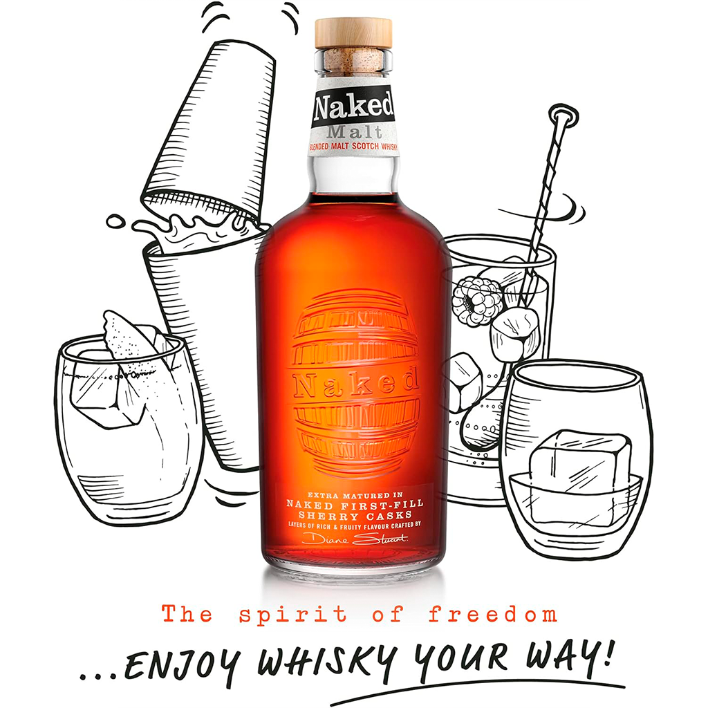 WHISKY NAKED MALT 75CL