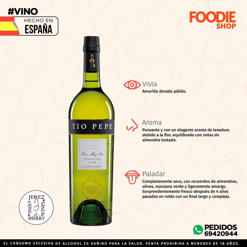 TIO PEPE JEREZ VINO FINO 750 ML