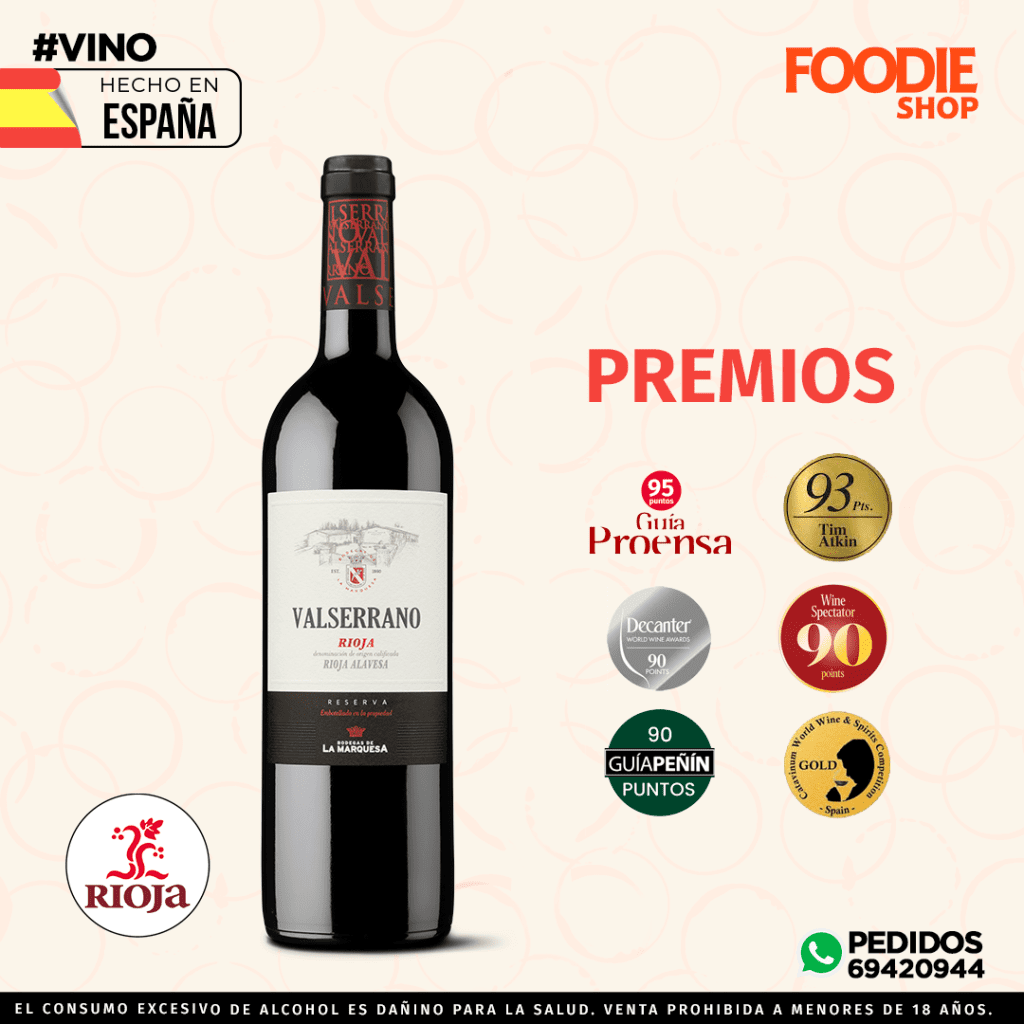 VINO VALSERRANO RESERVA 750 ML