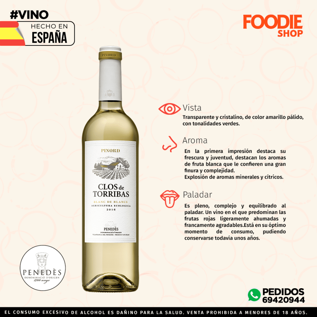 PINORD CLOS DE TORRIBAS BLANC DE BLANC 750 ML
