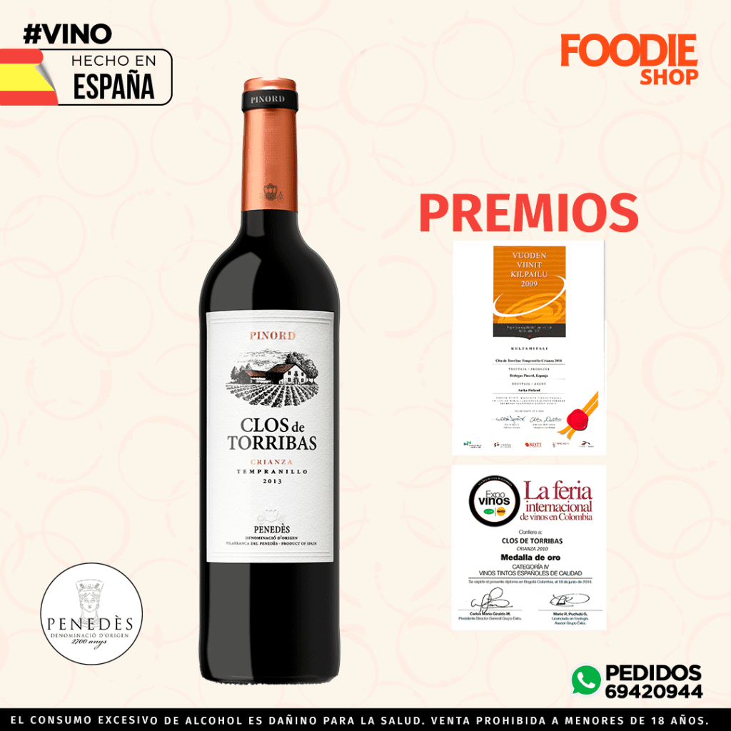 PINORD CLOS DE TORRIBAS CRIANZA 750 ML