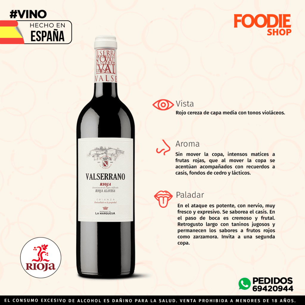 VINO VALSERRANO CRIANZA 750 ML