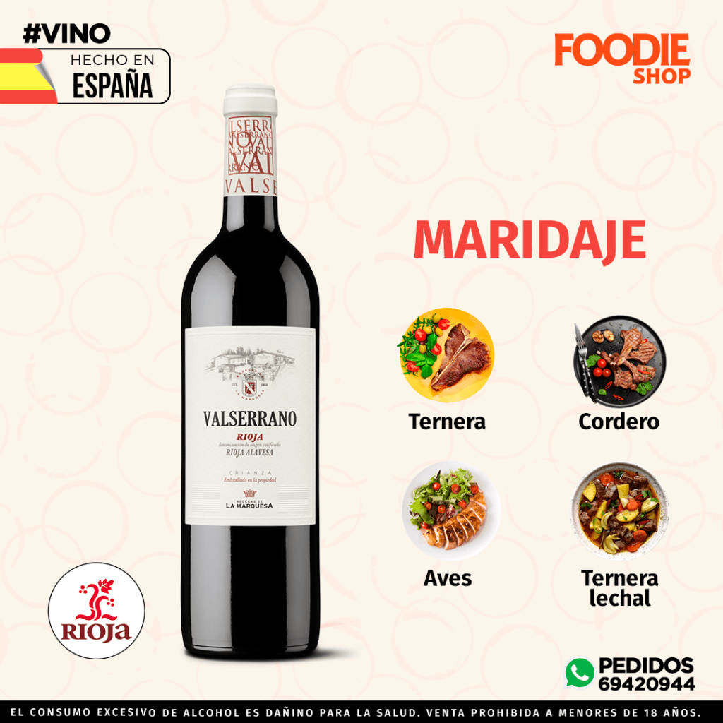VINO VALSERRANO CRIANZA 750 ML