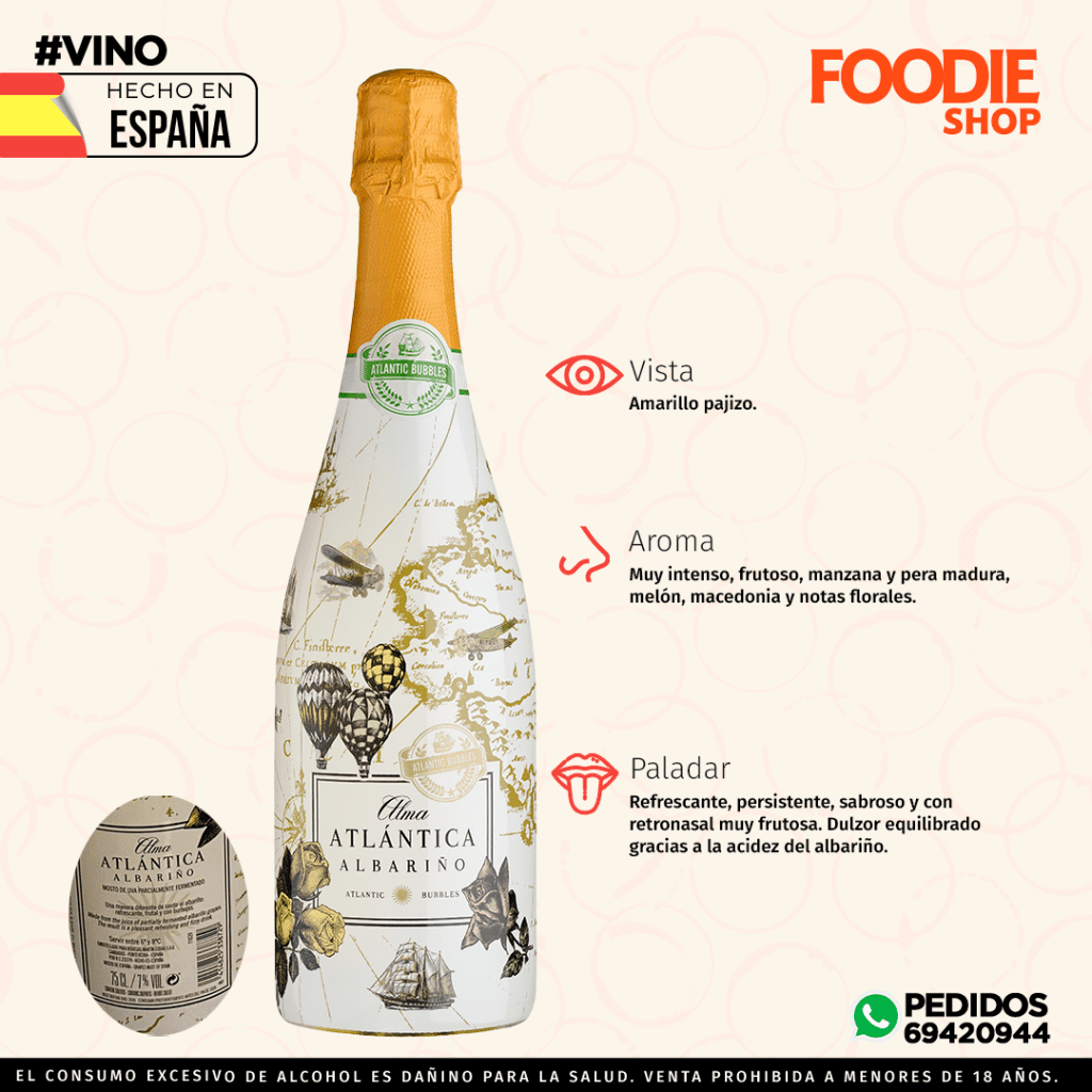 VINO MARTIN CODAX ALMA ATLANTICA ESPUMOSO ALBARIÑO 750 ML