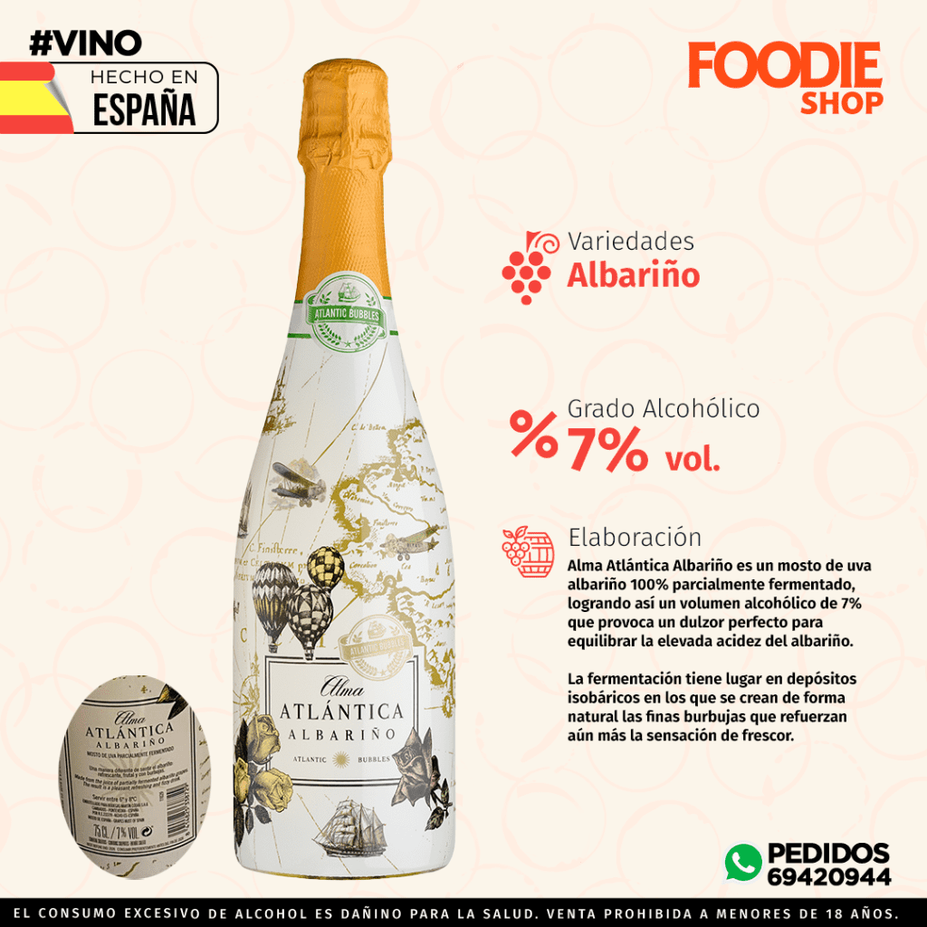 VINO MARTIN CODAX ALMA ATLANTICA ESPUMOSO ALBARIÑO 750 ML