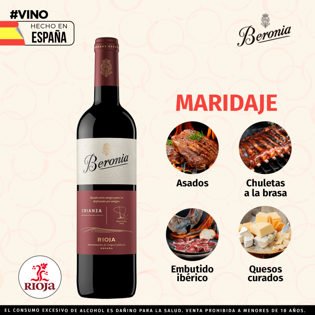 BERONIA VINO CRIANZA 2019 375 ML