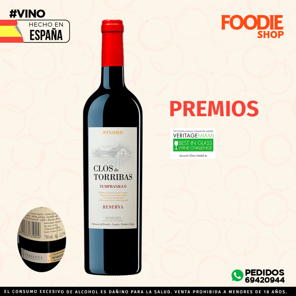 PINORD CLOS DE TORRIBAS RESERVA 750 ML