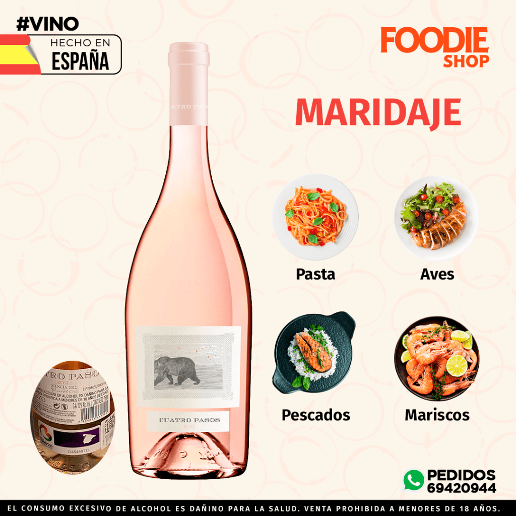 VINO MARTIN CODAX CUATRO PASOS MENCIA ROSADO 750 ML