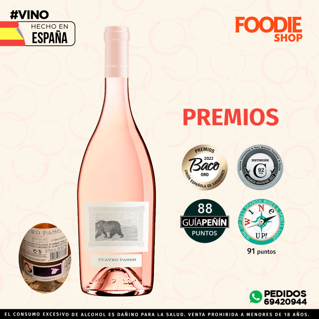 VINO MARTIN CODAX CUATRO PASOS MENCIA ROSADO 750 ML