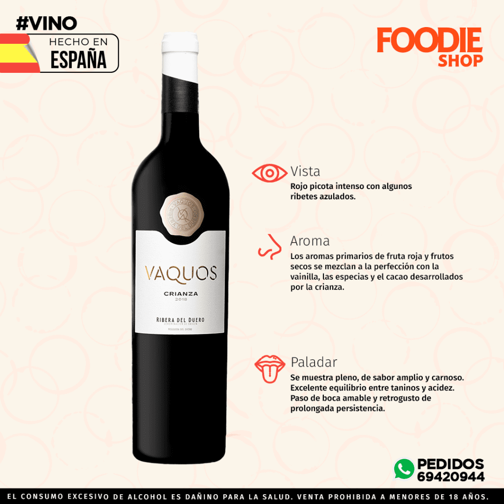 PINORD VAQUOS CRIANZA 750 ML