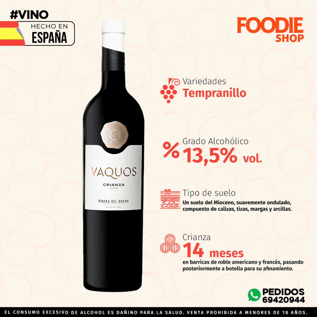 PINORD VAQUOS CRIANZA 750 ML