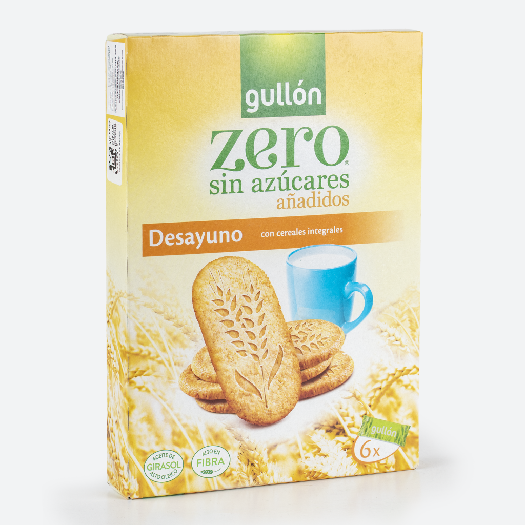 GULLON GALLETA DESAYUNO CEREALES INTEGRALES ZERO 216G