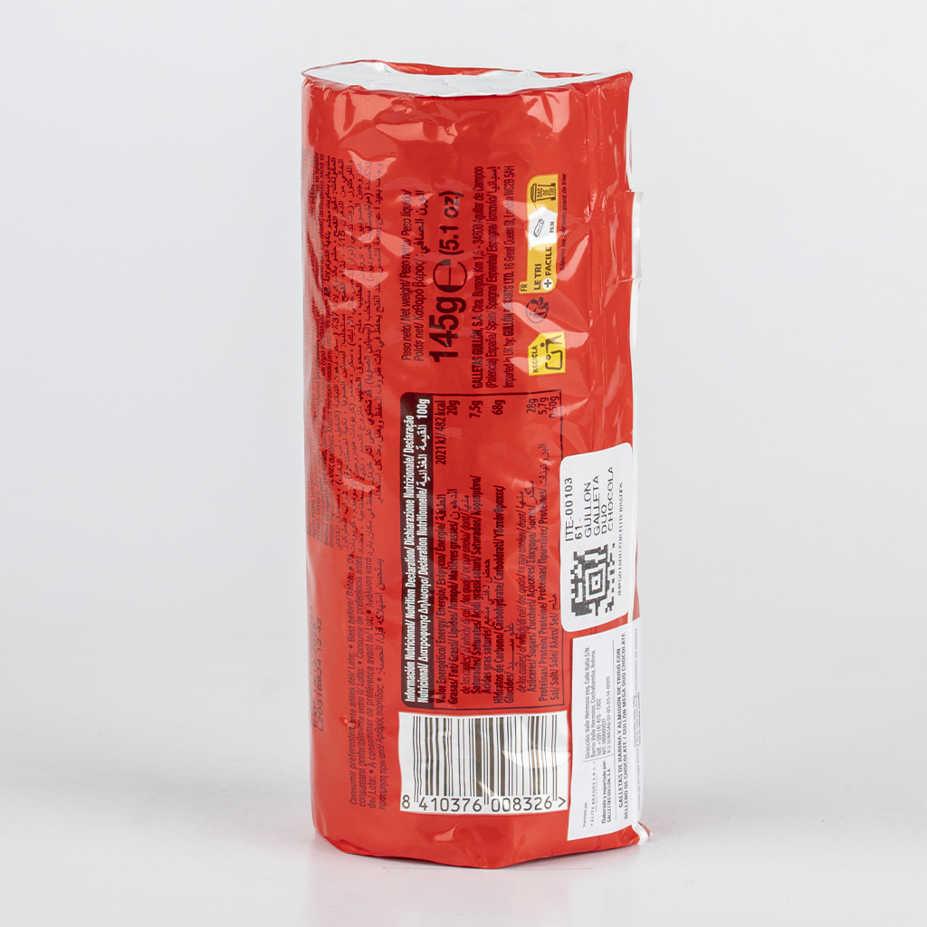 GULLON GALLETA DUO CHOCOLATE 145G