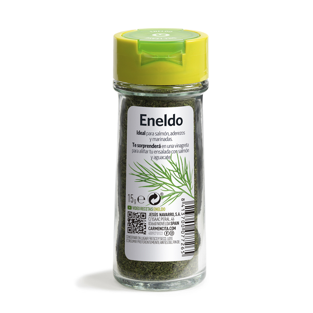 CAR. ENELDO HOJA 15G TARRO CRISTAL