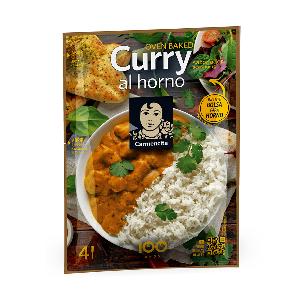CAR. SAZONADOR EN BOLSA POLLO-COSTILLAS AL CURRY 40g BOLSA HORNO