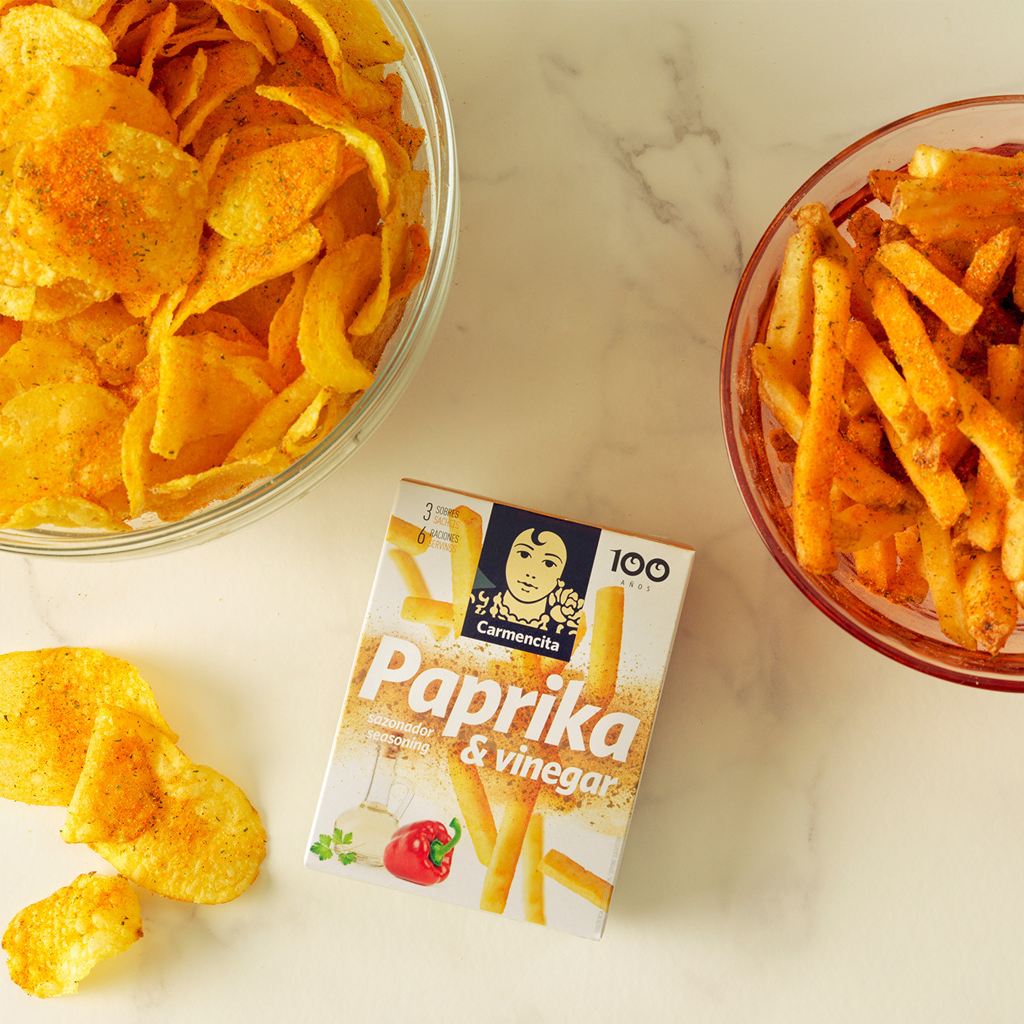 CAR. SAZONADOR PAPRIKA & VINEGAR 13,5G ESTUCHE 3 SOBRES