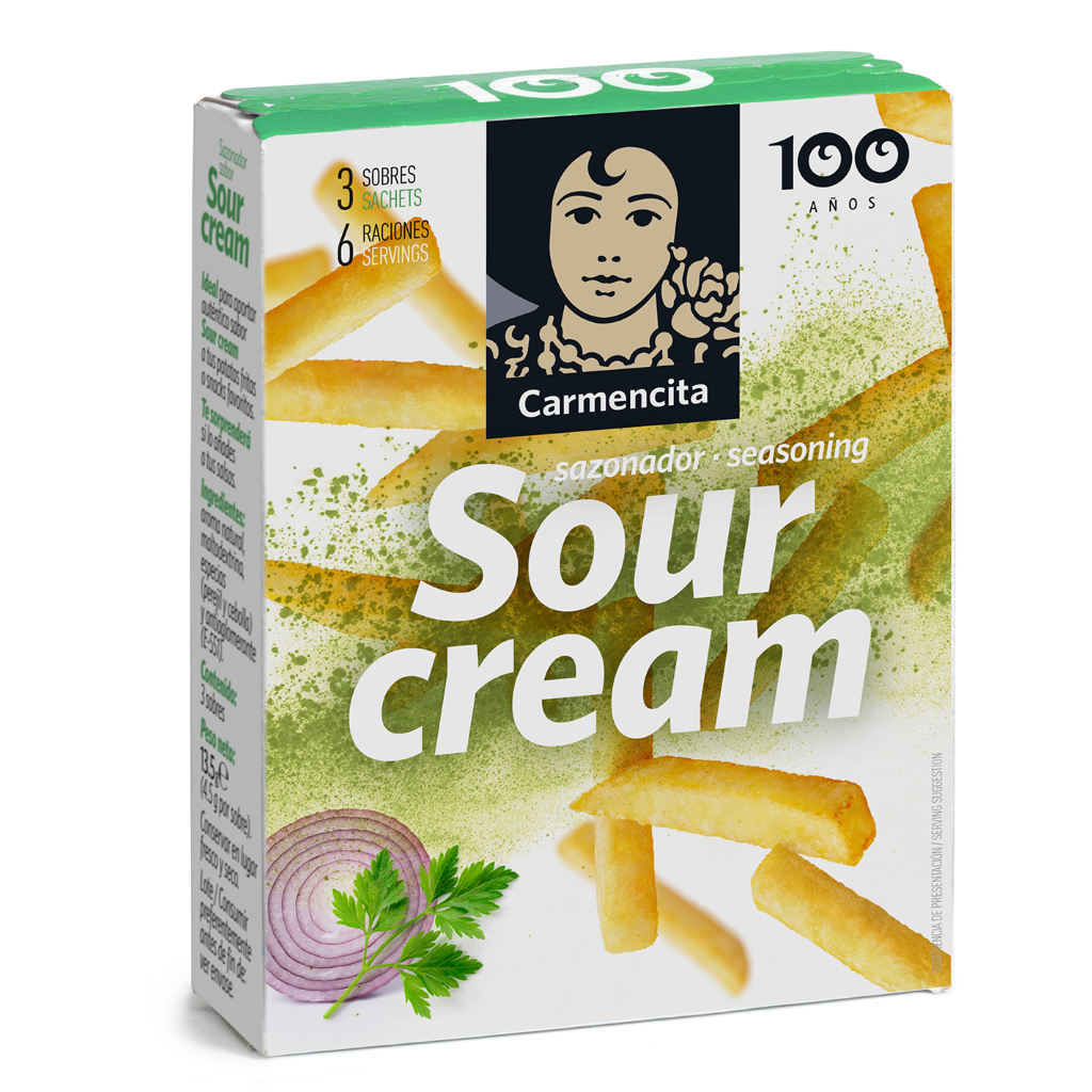 CAR. SAZONADOR SOUR CREAM 13,5G ESTUCHE 3 SOBRES