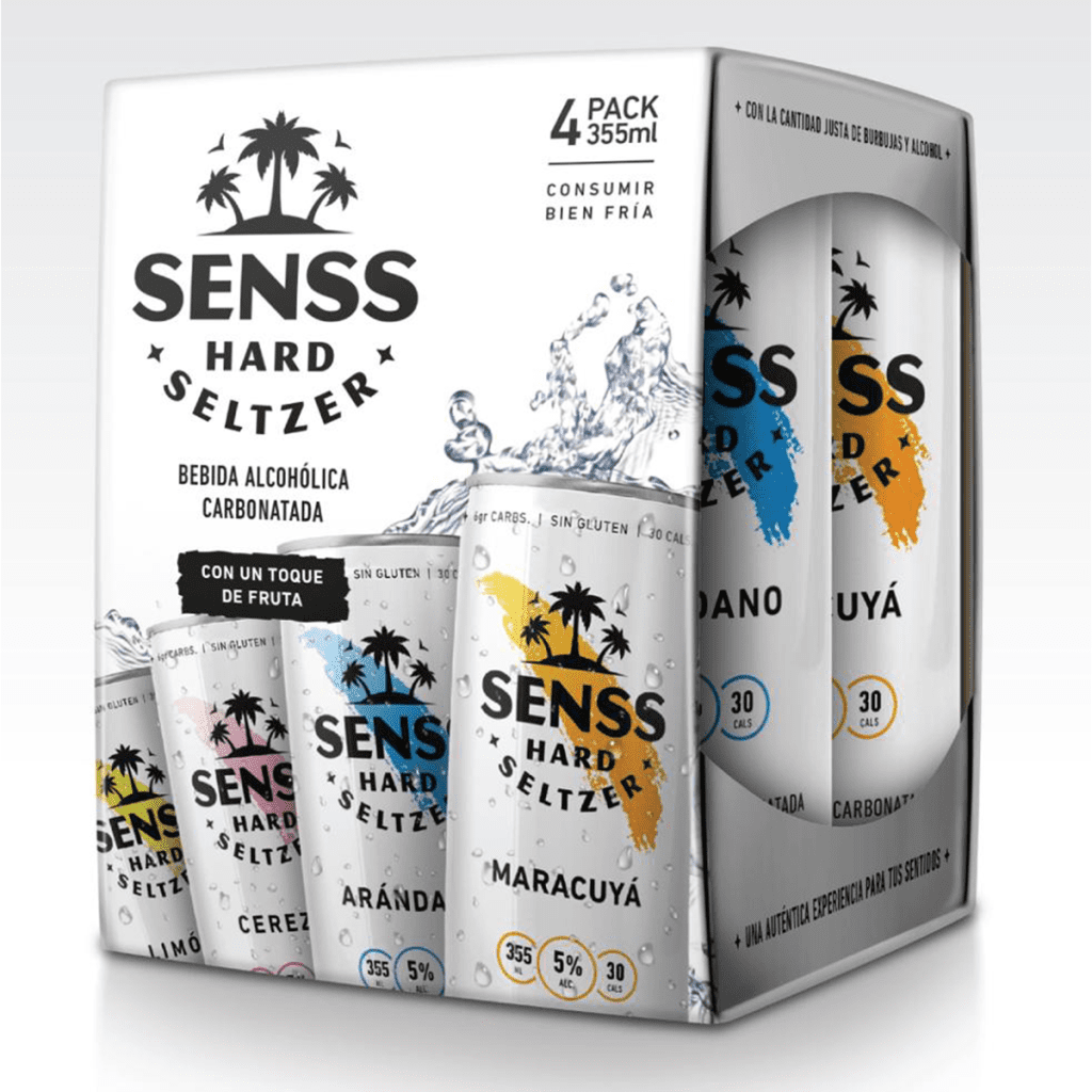 4 LATAS SENSS LATA 355 ML