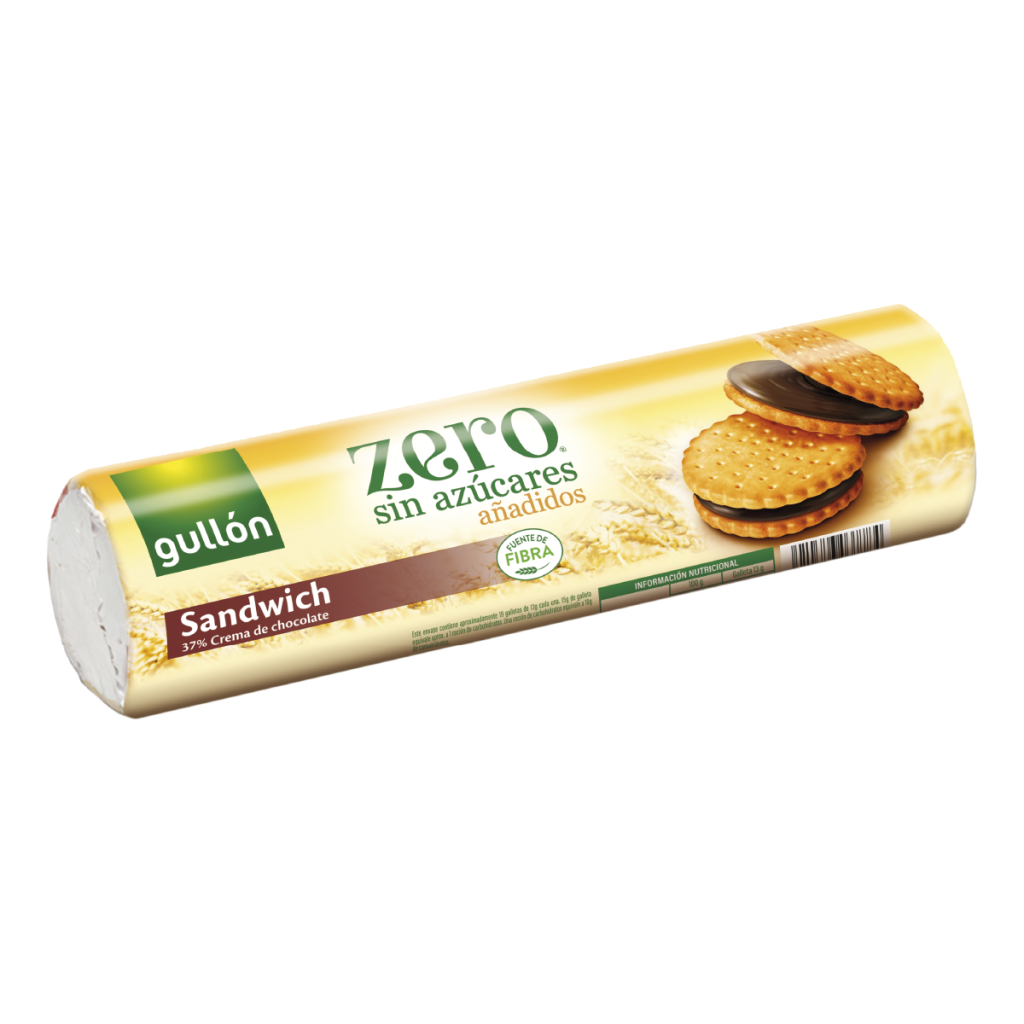 GULLON GALLETA SANDWICH CHOCO ZERO 250G