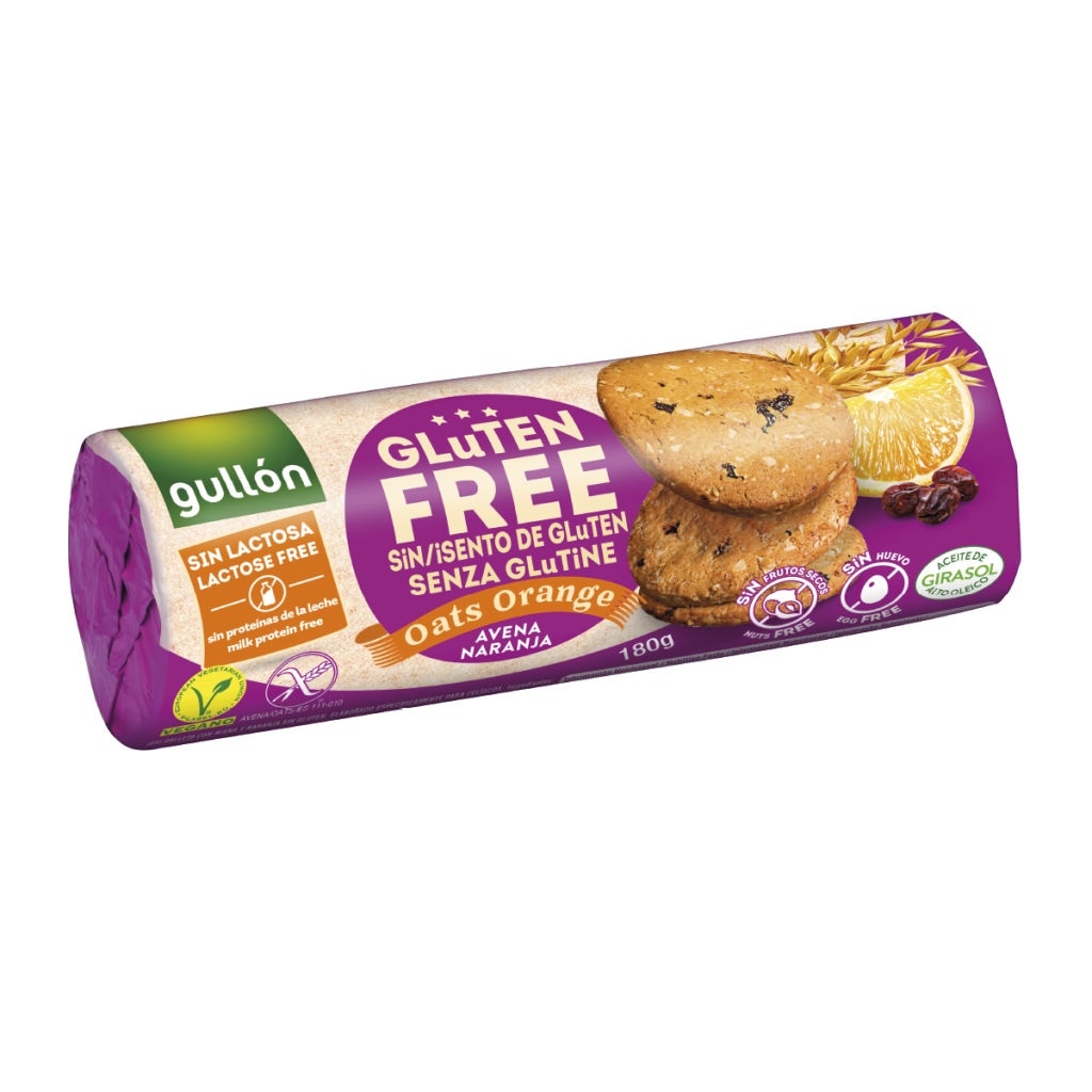 GULLON GALLETA AVENA NARANJA SIN GLUTEN 180G